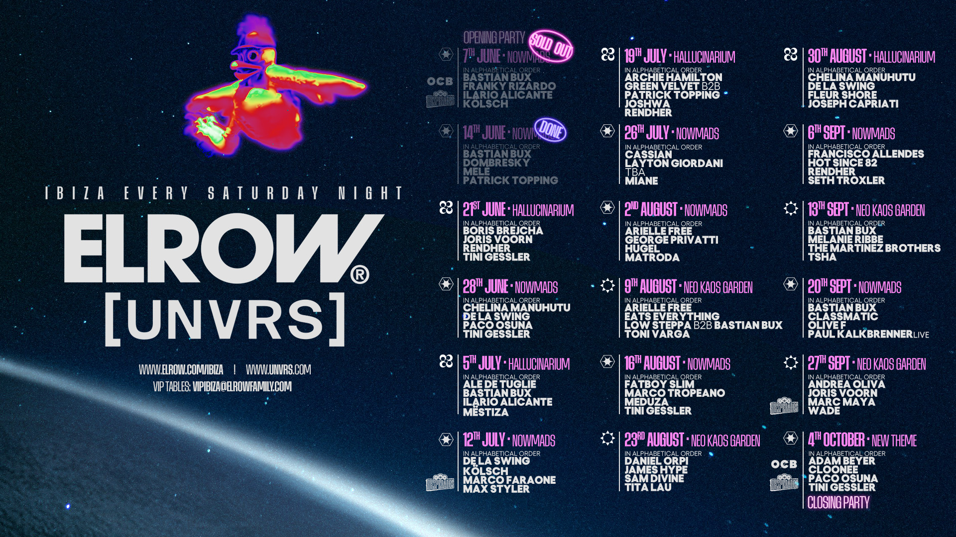 elrow x UNVRS