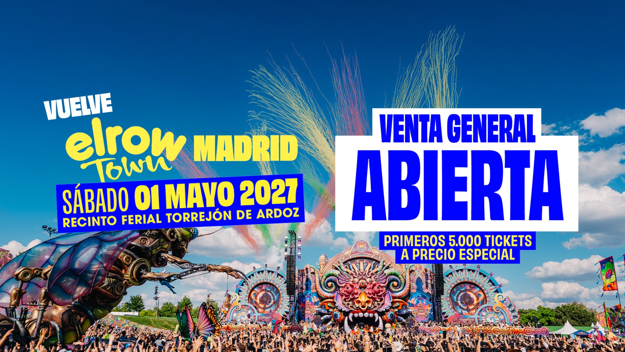 elrow Town Madrid 2027 VG