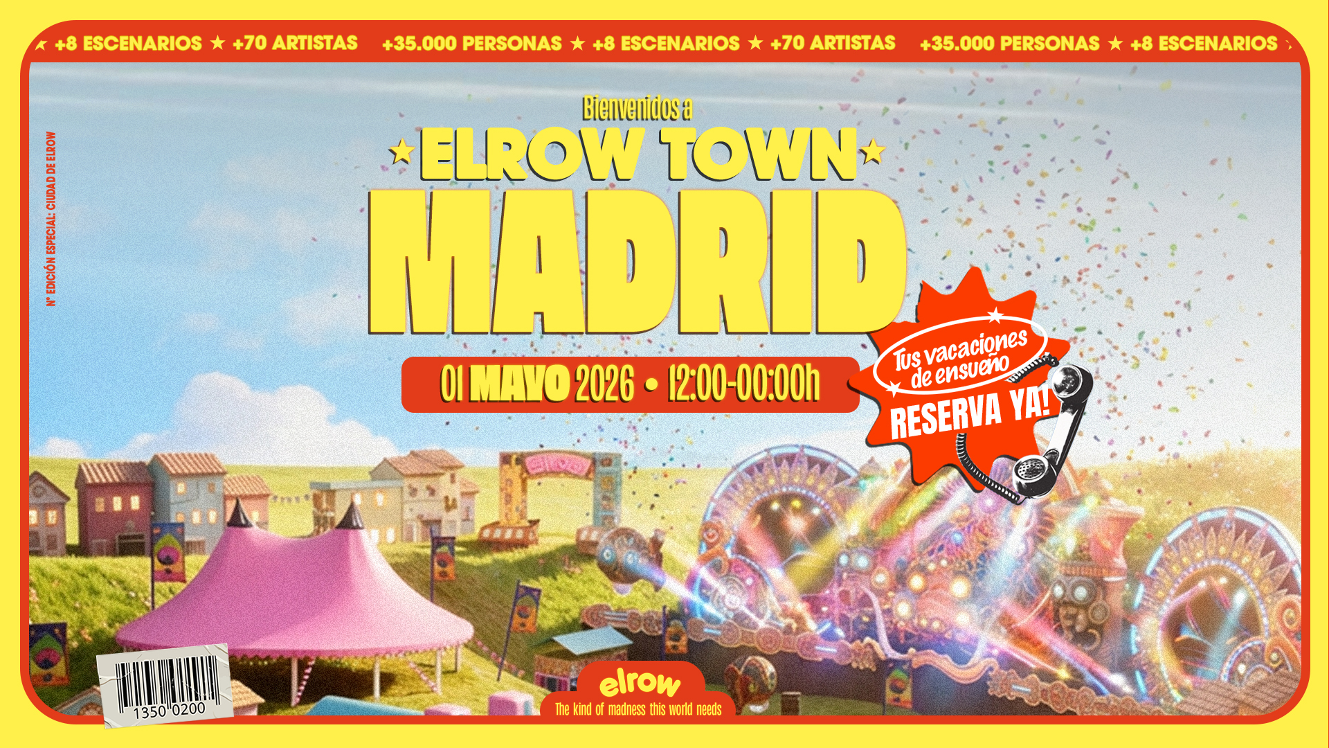 elrow town madrid 2026