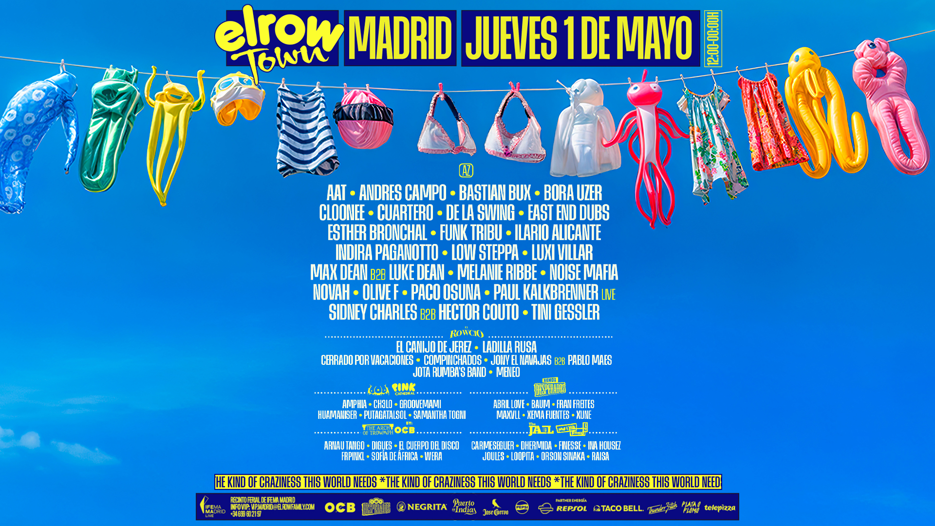 elrow town madrid 2025