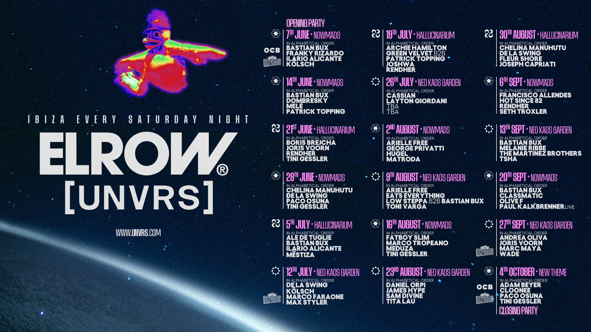 elrow x UNVRS