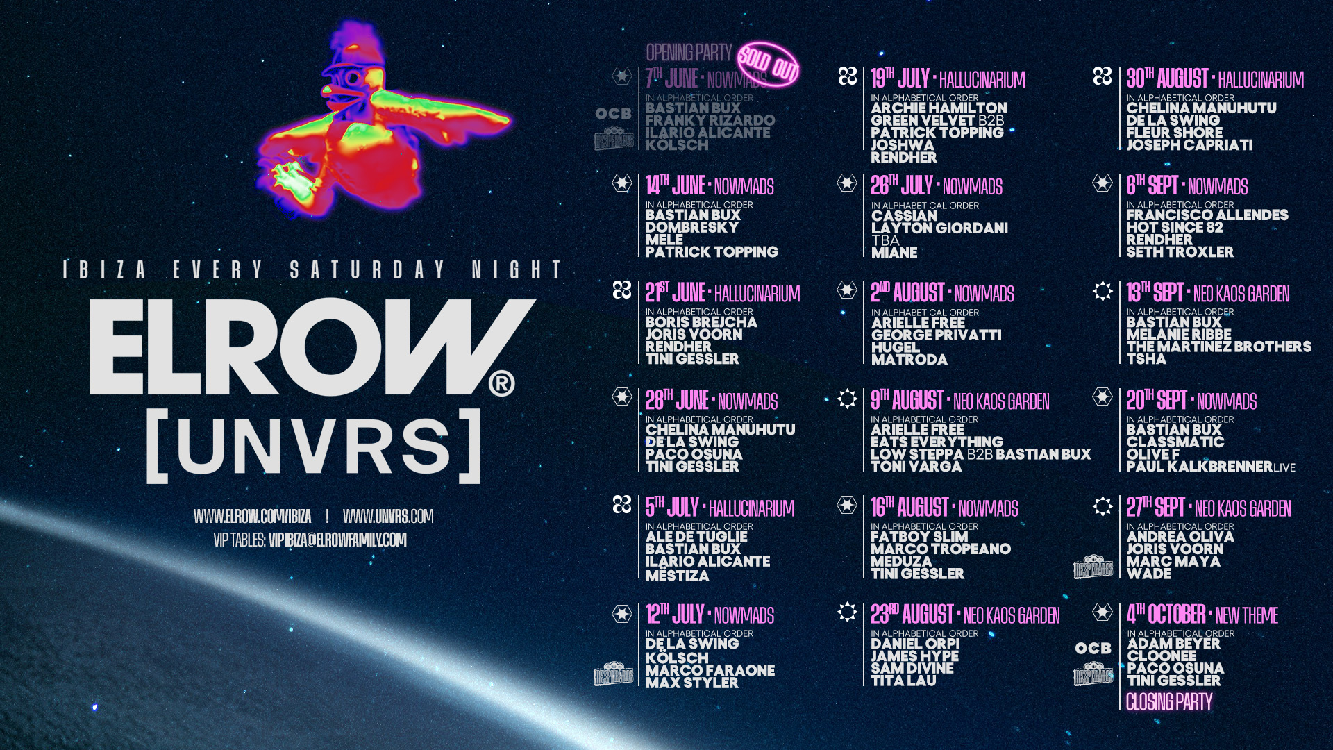 elrow x UNVRS