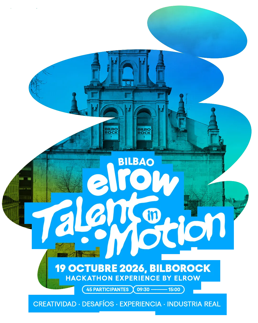 Sala Bilborock, antigua iglesia junto a la ría de Bilbao, sede del hackathon